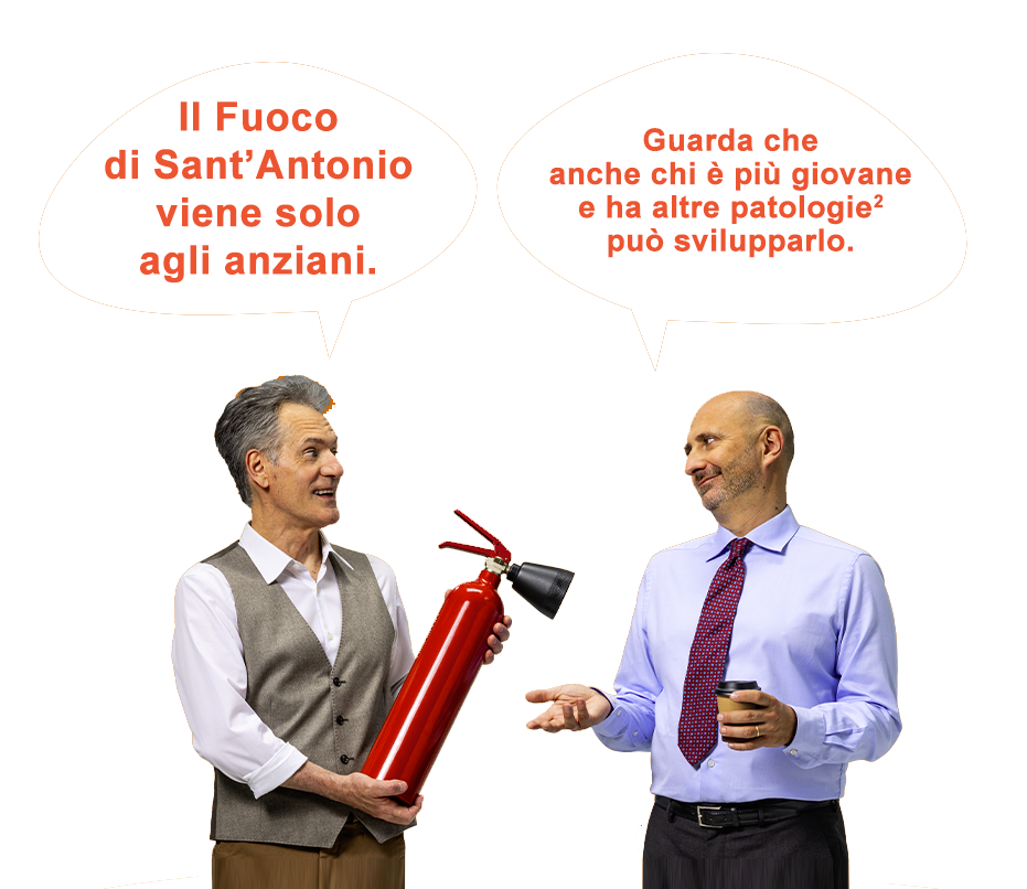 Il Fuoco di Sant’Antonio viene solo agli anziani. Guarda che anche chi è più giovane e ha altre patologie può svilupparlo.